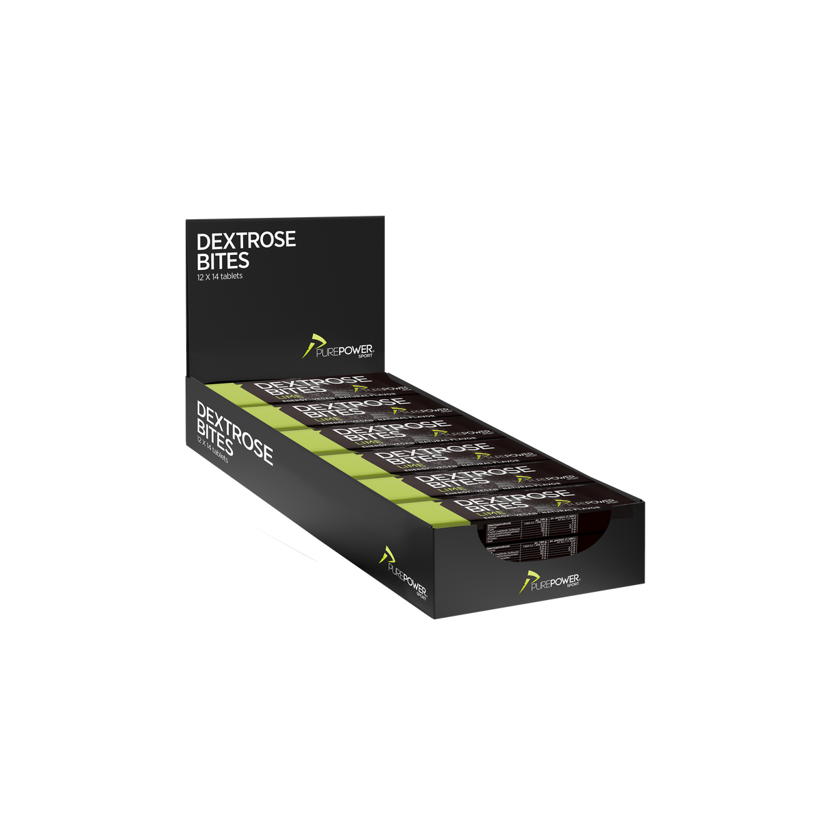 Dextrose Bites Lime 12 x 14 stk.