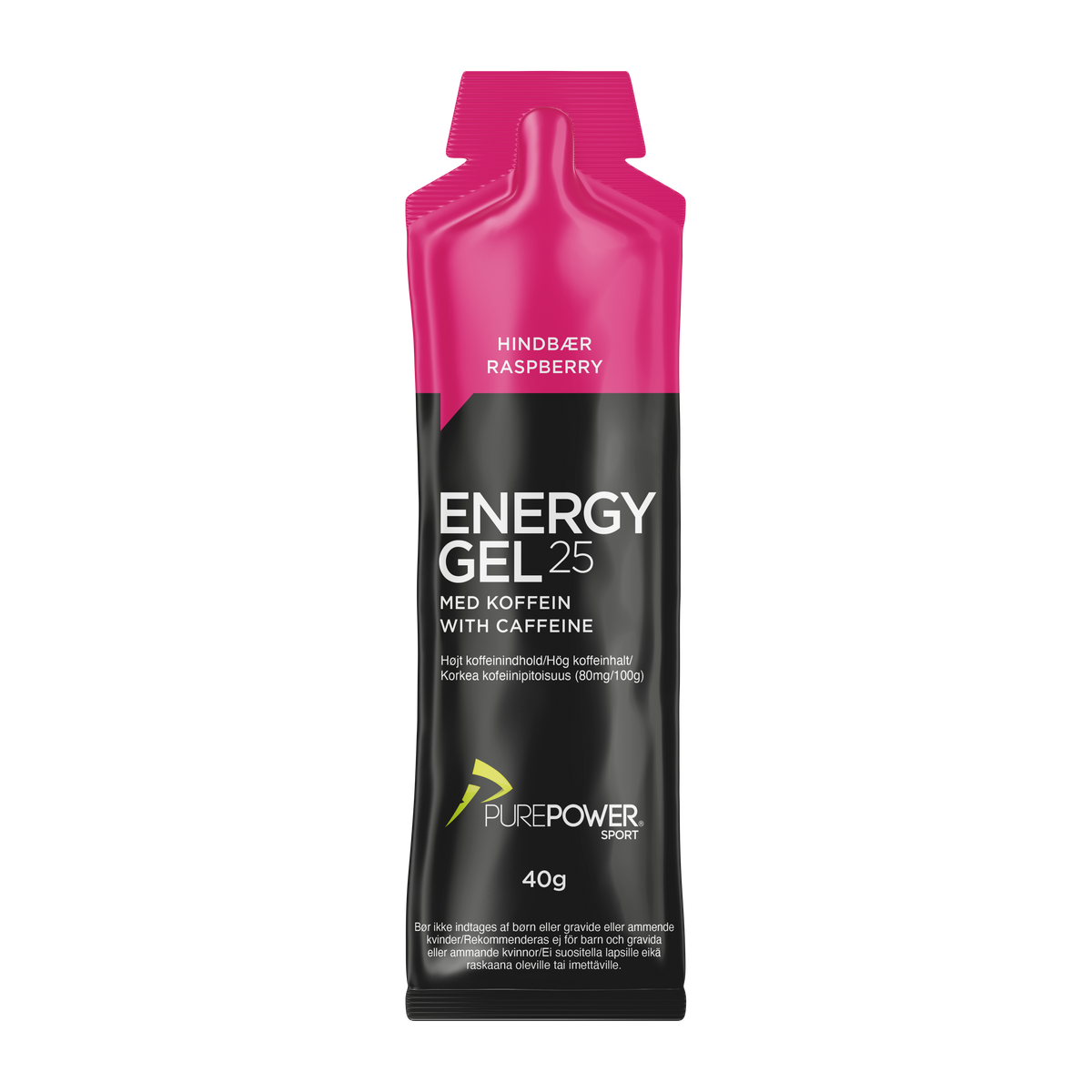 Energy Gel Koffein Bringebær 40 g