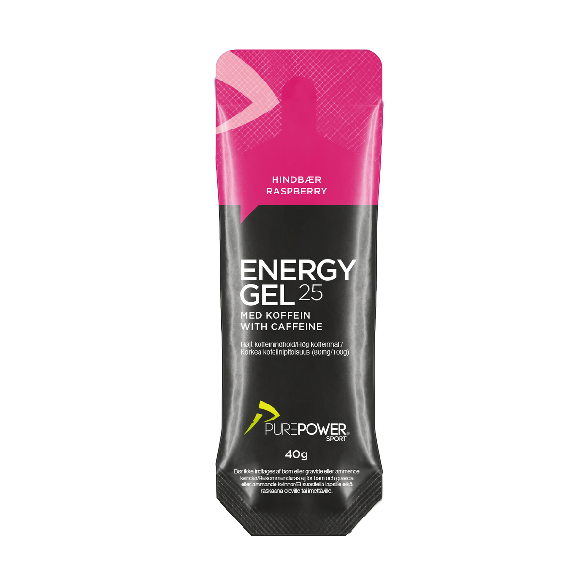 Energy Gel Koffein Bringebær 40 g
