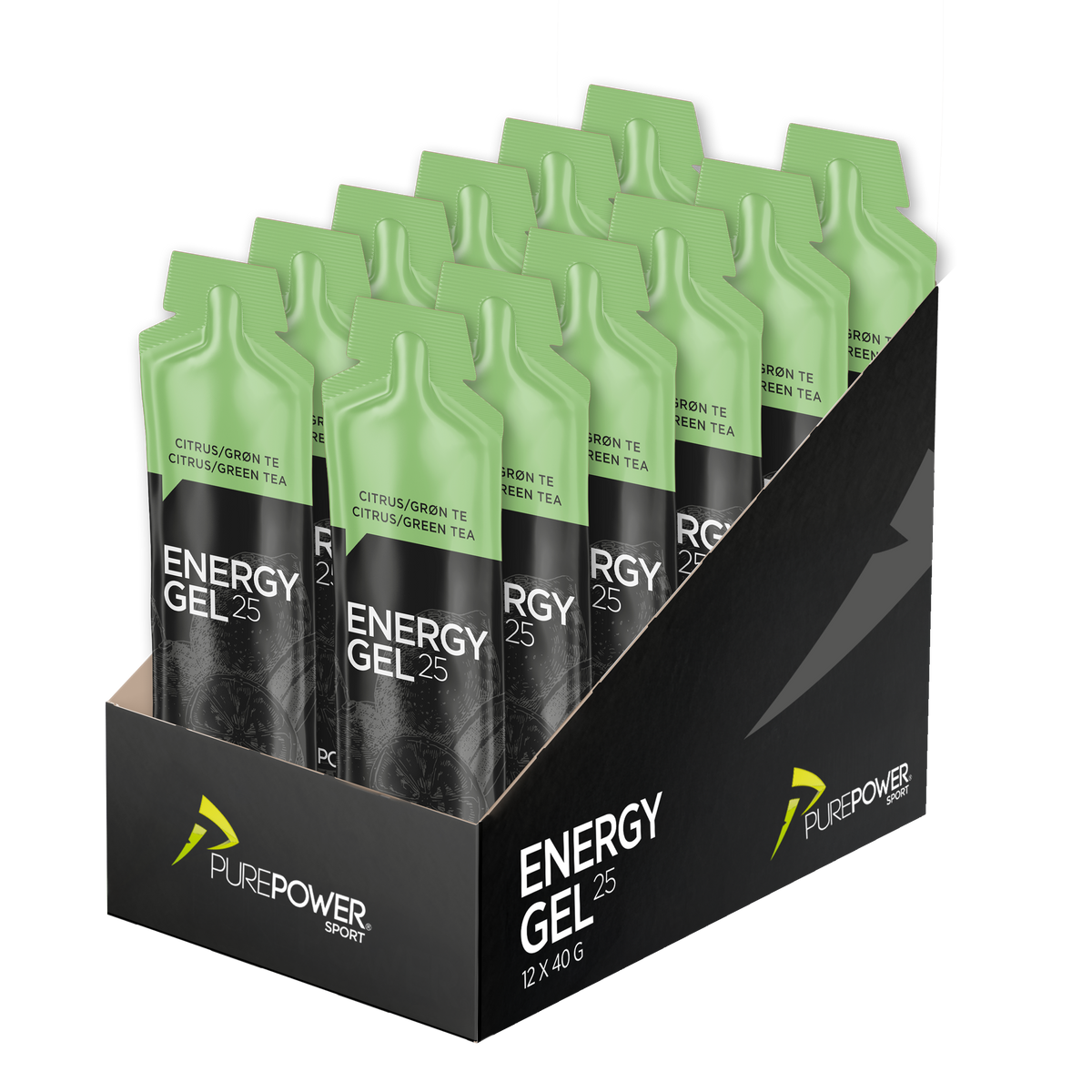 Energy Gel Sitron-/Grønn Te 12 x 40 g