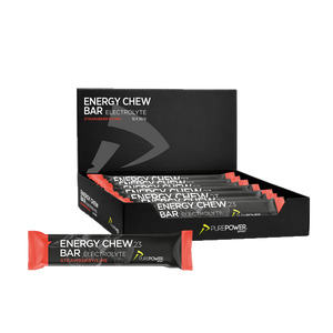 Energy Chew Bar Elektrolyt Jordbær/Lime 12 x 30 g