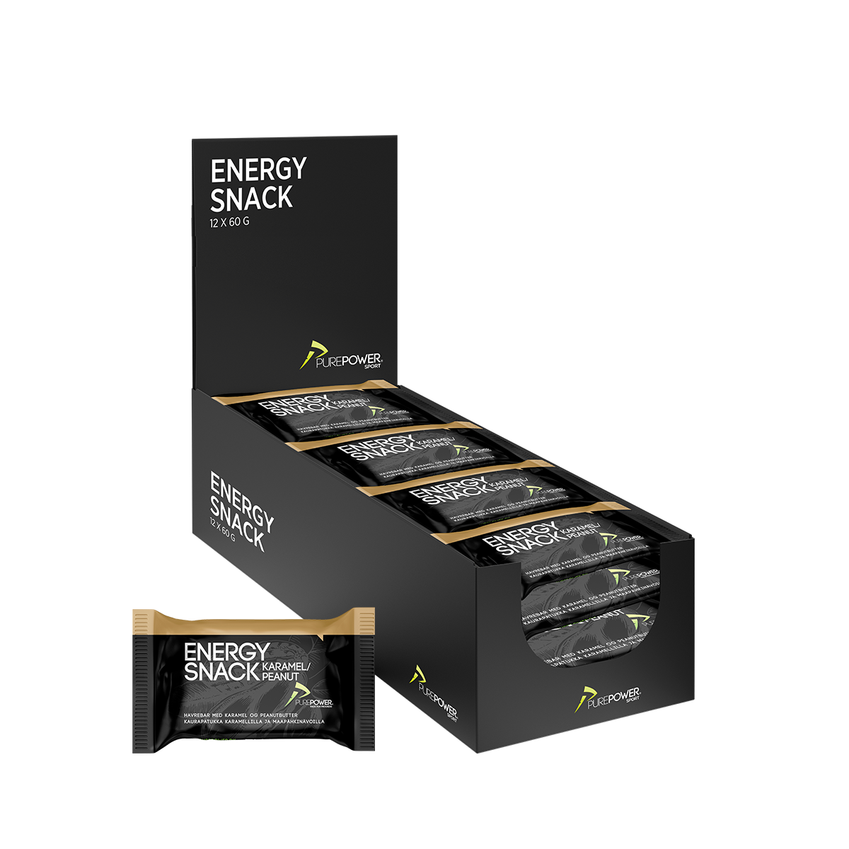 Energy Snack Karamell Peanut 12x50 g