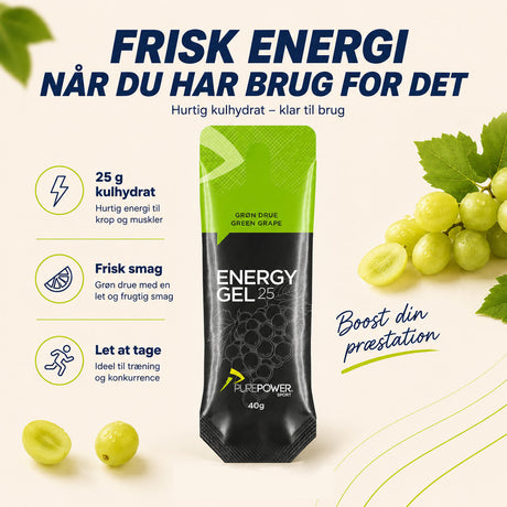 Energy Gel Grøn Drue