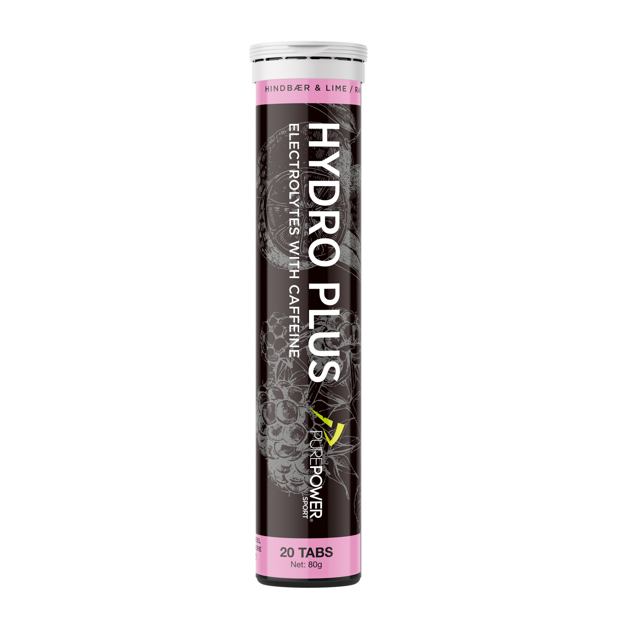 Hydro Plus Bringebær/Lime 20 tabs