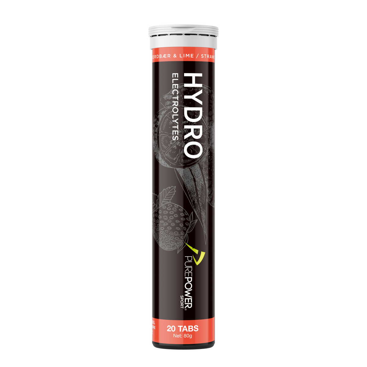 Hydro Jordbær/Lime 20 tabs