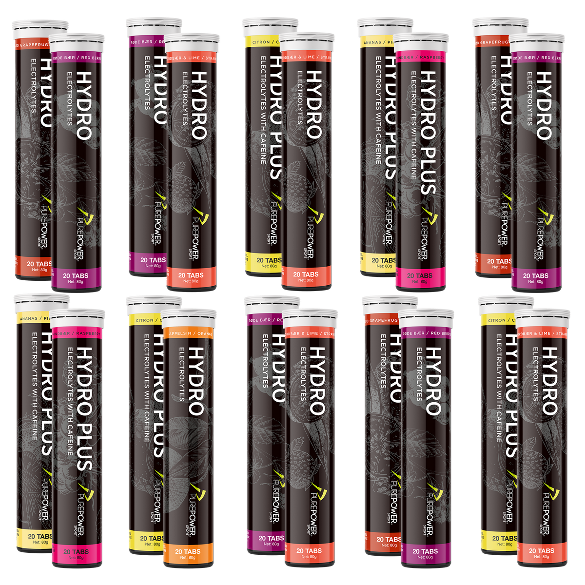 Hydro tab Elektrolytter - Mix 20