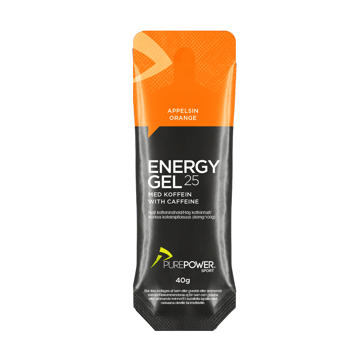 Energy Gel Koffein Appelsin 40 g